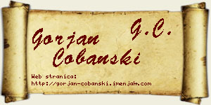 Gorjan Čobanski vizit kartica